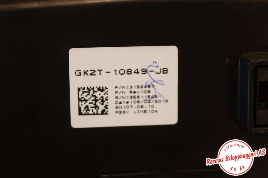 Speedometer til Ford Transit Custom 2013-2023 (Type I)  (FORD||GK2T-10849-JB)