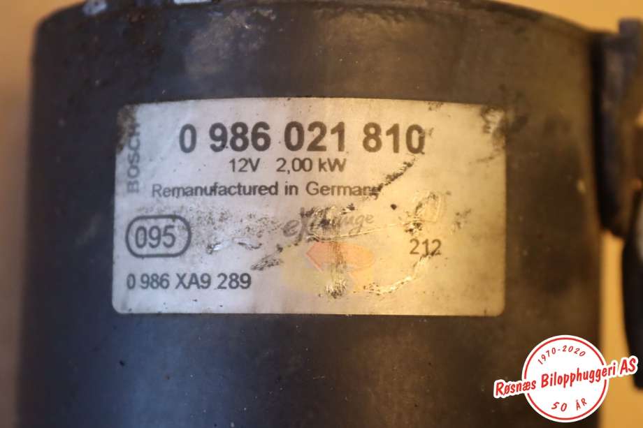 Starter diesel til Fiat Ducato 2007-2013  (FIAT||0986021810)
