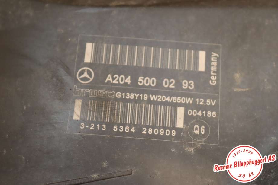 Kjølevifte til Mercedes GLK 2008-2015 (X204) (X204) (MERCEDES|A 204 500 02 93|)