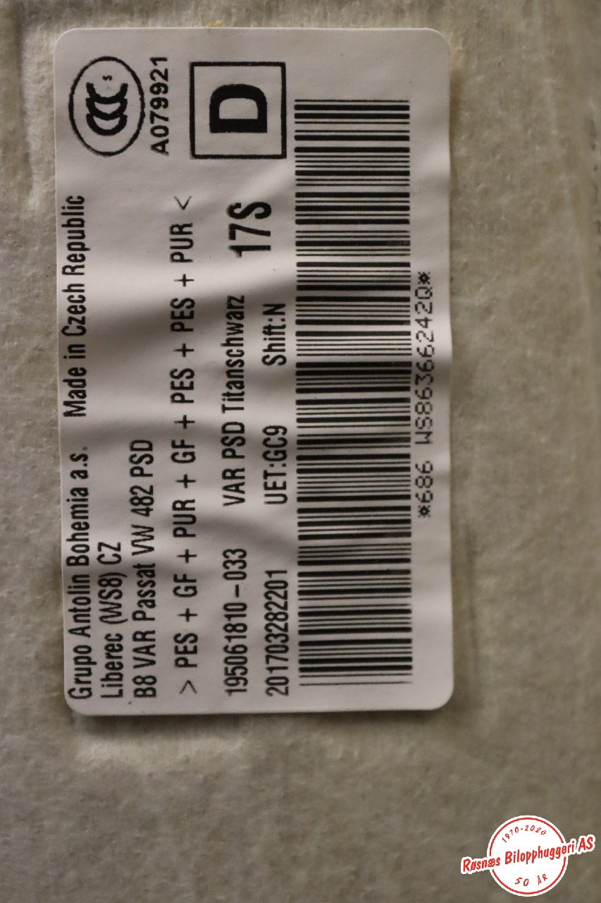 Taktrekk til VW Passat 2015-2019 (Fase 1) (B8) (B8) (VOLKSWAGEN|3G9 867 501 K|)