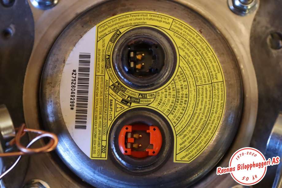 Airbag rattpute til Toyota RAV4 2000-2006 (Type II) (TOYOTA|TG15A01001|)