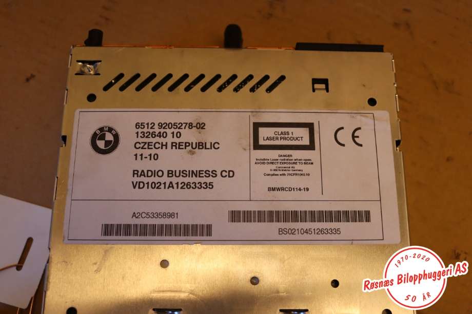 Bilstereo til BMW X3 2007-2010 (Fase 2) (E83) (E83) (BMW|65129205278|)