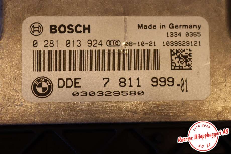 Styreenhet motor til BMW X3 2007-2010 (Fase 2) (E83) (E83) (BMW|0281013924|)