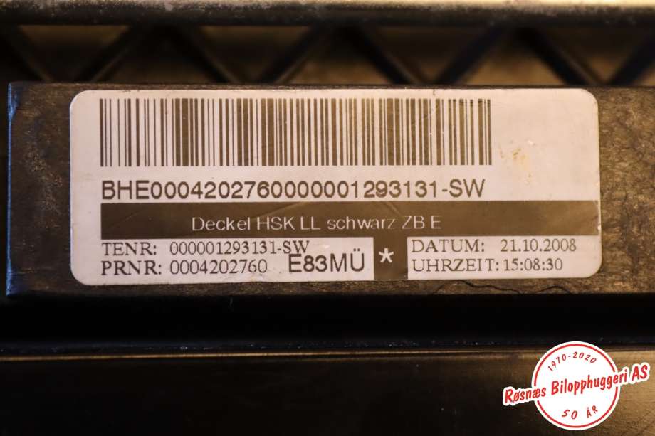 Hanskerom til BMW X3 2007-2010 (Fase 2) (E83) (E83) (BMW|51163422601|)