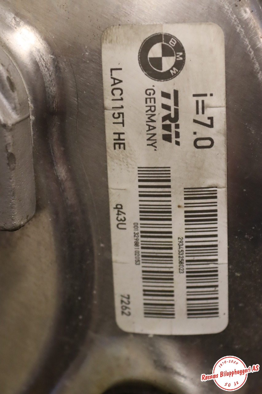 Bremsekraft-forsterker til BMW X3 2007-2010 (Fase 2) (E83) (E83) (BMW|LAC115THE|)