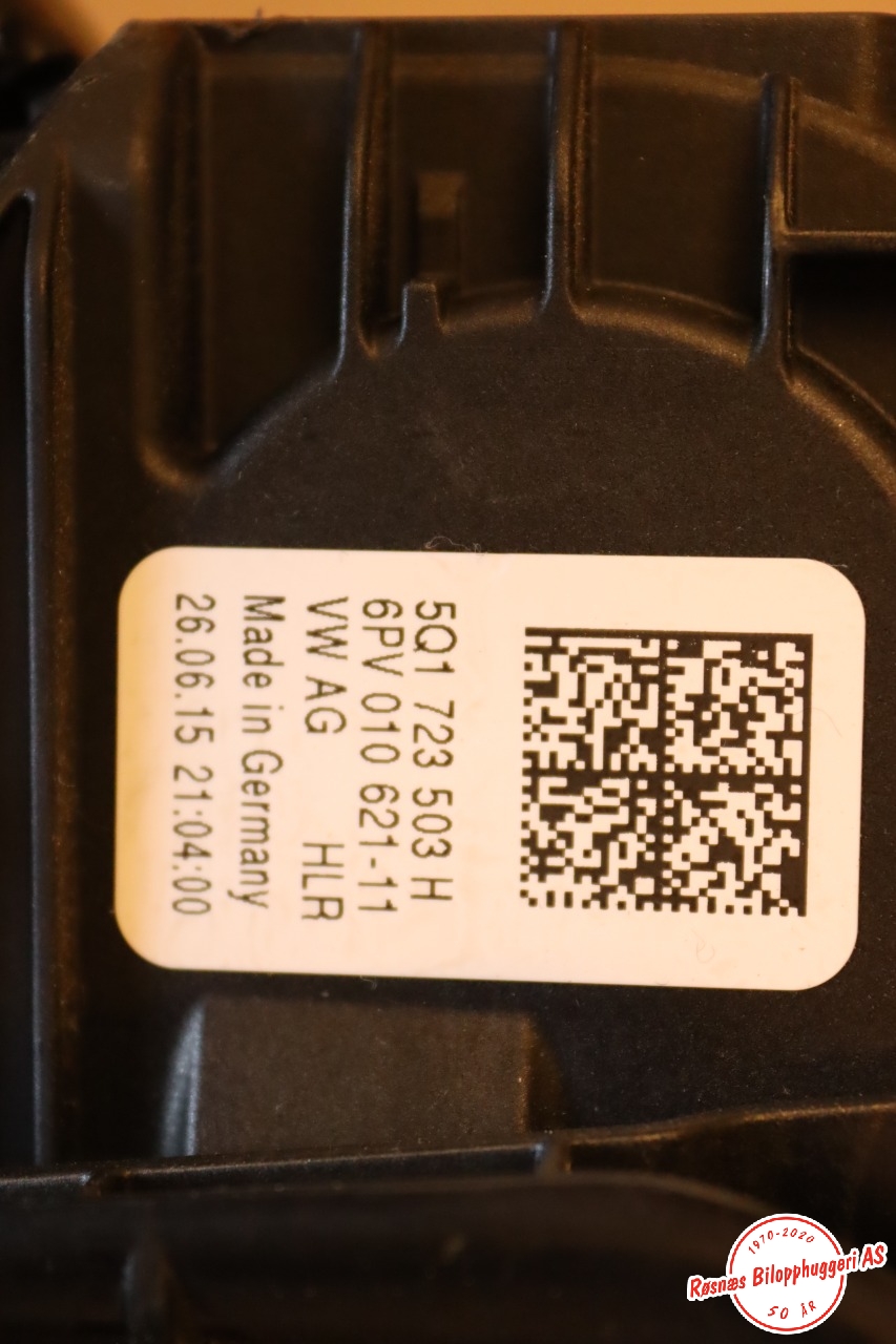 Pedalsett til Audi A3 2016-2020 (Type III, Fase 2) (AUDI|5Q1723058 AJ|)