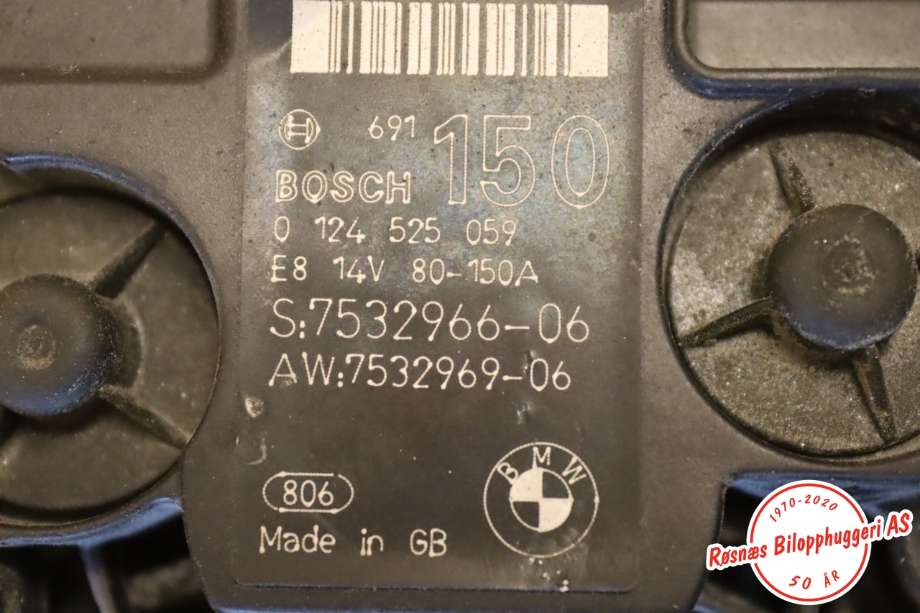 Dynamo til BMW 3-Serie 2005-2011 (E90/E91/E92/E93) (E90/E91/E92/E93) (BMW|0124525059|)