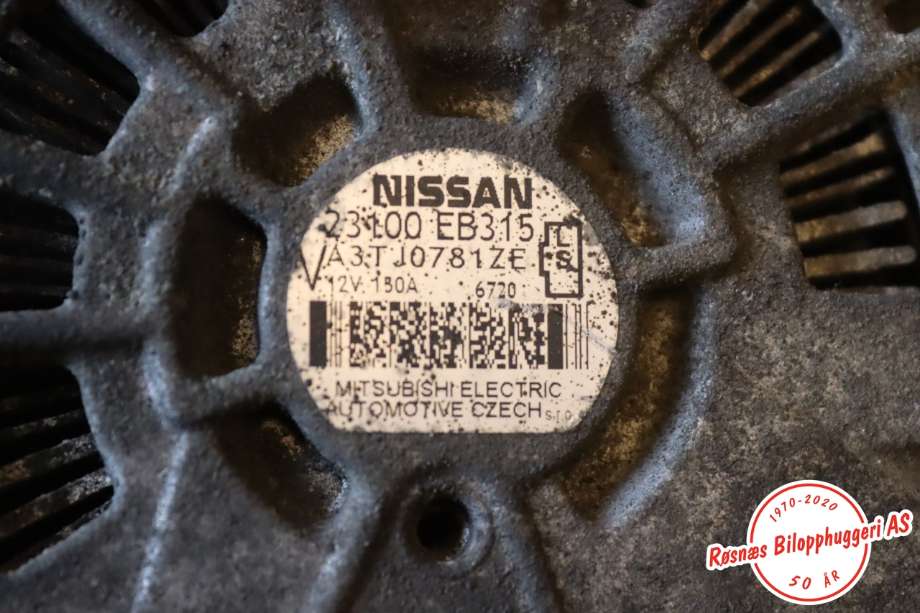 Dynamo til Nissan Navara 2005-2010 (Fase 1) (D40) (D40) (NISSAN|23100EB315|)