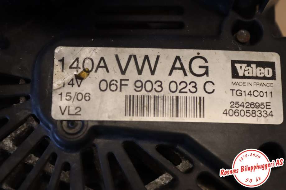 Dynamo til VW Golf V, Combi 2003-2008  (VOLKSWAGEN|06F903023C|)