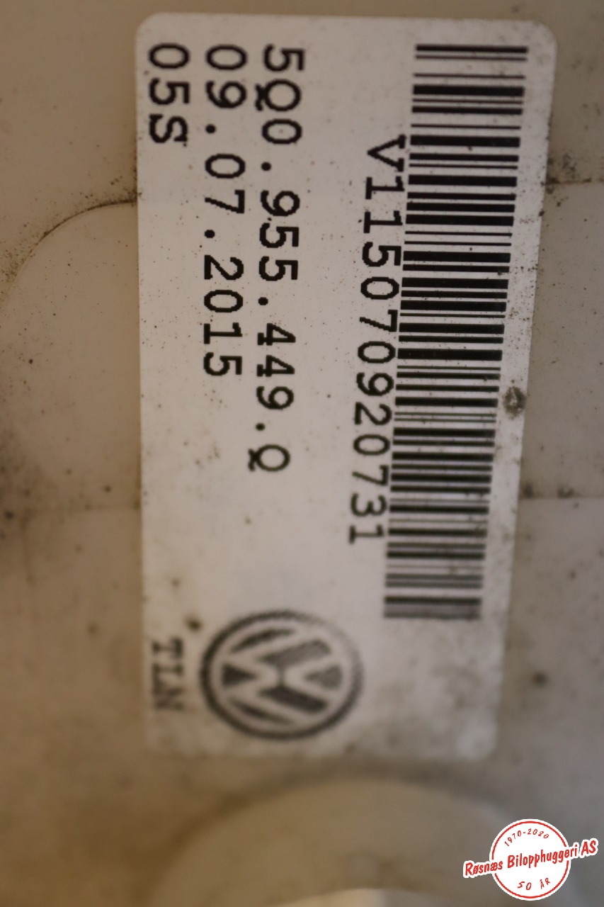 Spylertank til Audi A3 2016-2020 (Type III, Fase 2)  (AUDI|5Q0955449Q|)