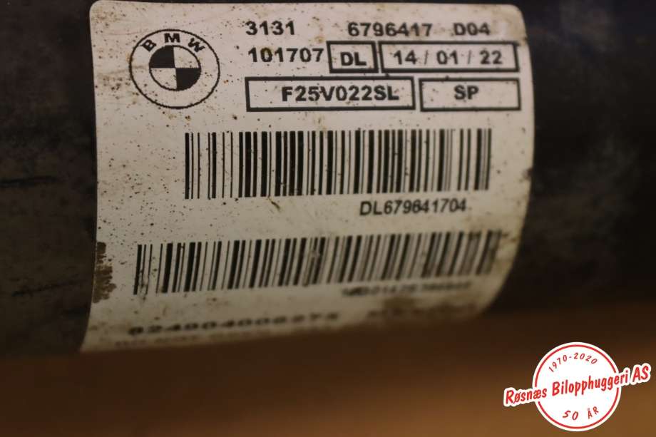 Fjærbein venstre foran til BMW X3 2010-2017 (F25) (F25) (BMW|31316796417|)