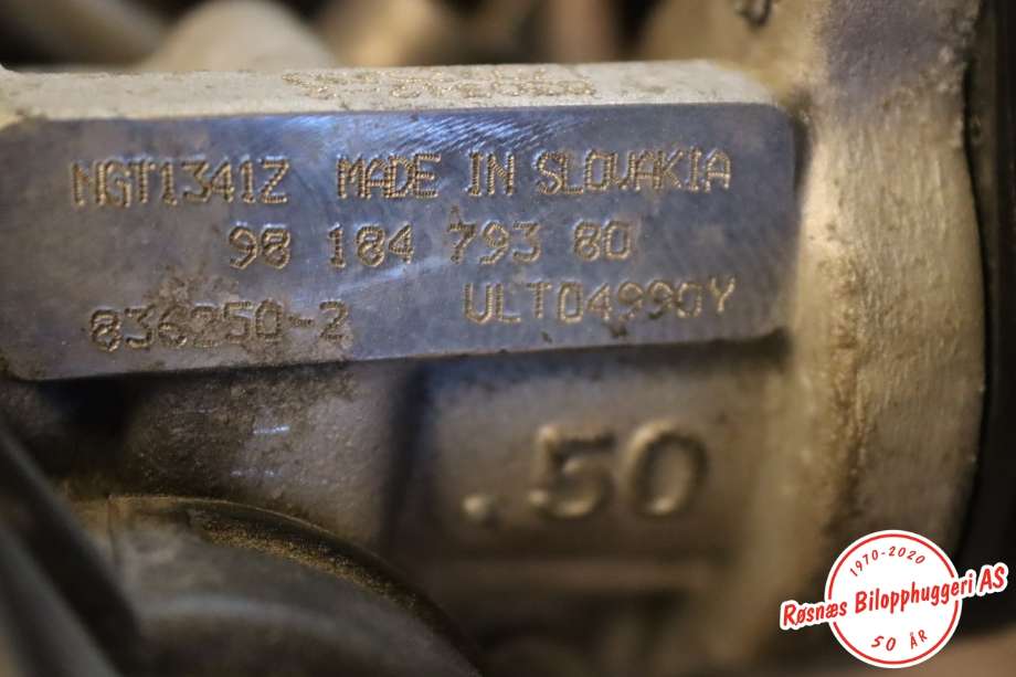Turbo til Peugeot 5008 2017-->> (Type II)  (PEUGEOT|98 184 793 80|)