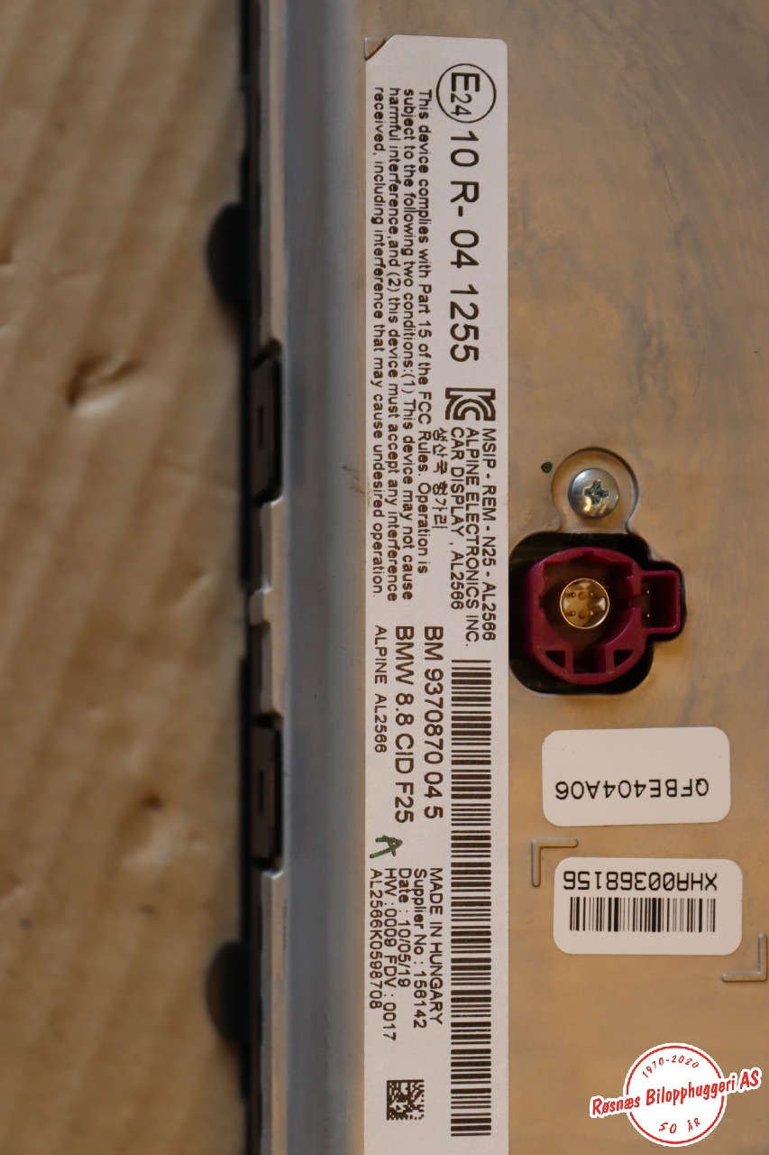 Instrument kjørecomputer til BMW X3 2010-2017 (F25) (F25) (BMW|65509370870|)