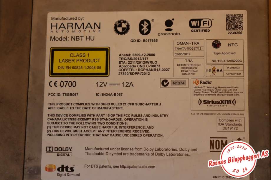 Bilstereo navigasjon spiller til BMW X3 2010-2017 (F25) (F25) (BMW|65 12 6 819 950|)