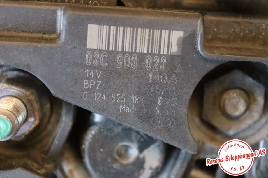 Dynamo til Škoda Octavia 2009-2013 (Type II, Fase 2)  (SKODA|03C 903 023 C|)