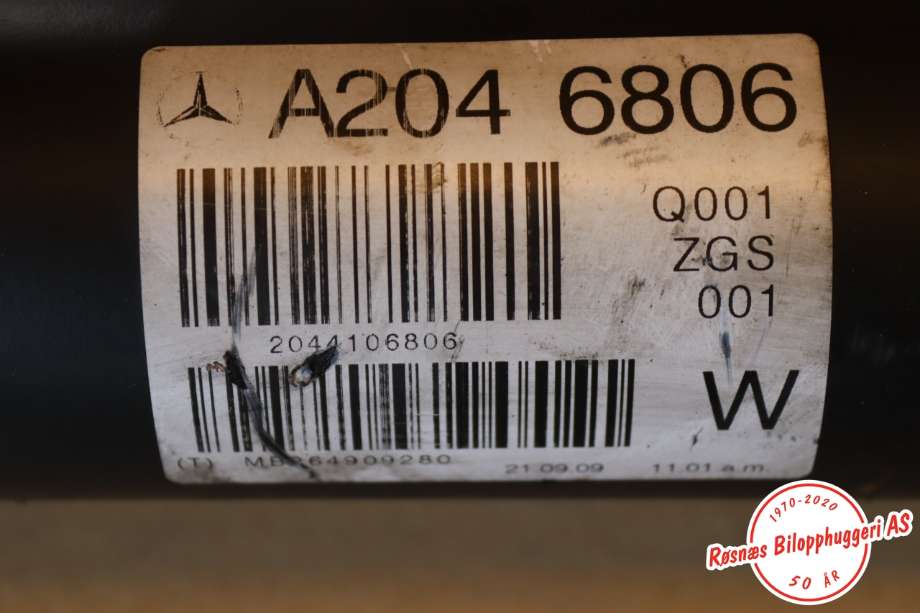 Mellomaksel til Mercedes GLK 2008-2015 (X204) (X204) (MERCEDES|A2044106806|)