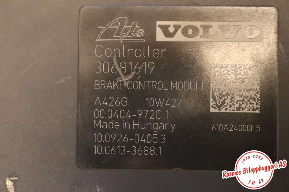 ABS sentral til Volvo XC60 2008-2013 (Type I, Fase 1)  (VOLVO|30681619|)