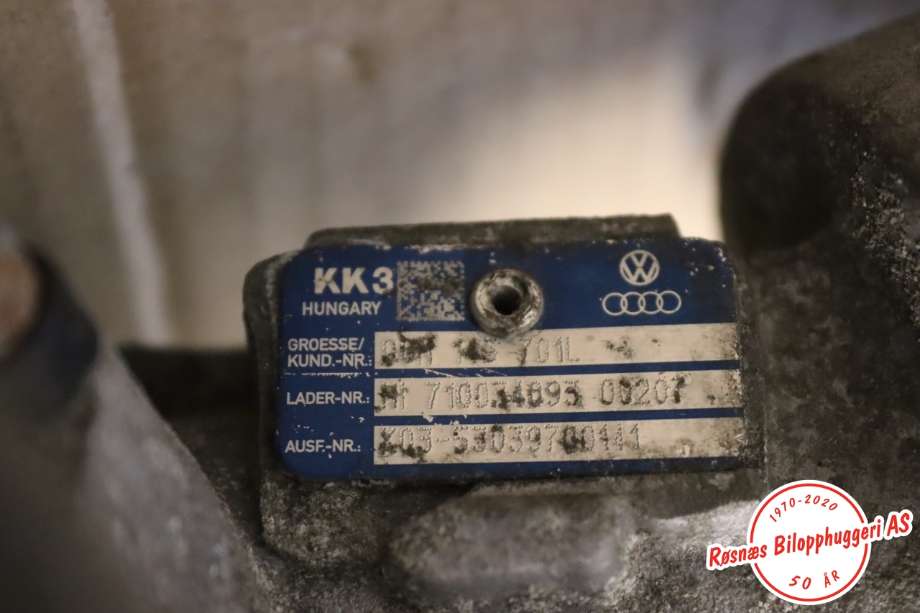 Turbo til Audi A4 2007-2014 (Type IV) (B8) (B8) (AUDI|06H 145 701L|)