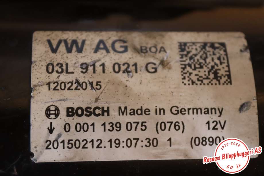 Starter diesel til Audi A4, Allroad 2009-2016 (Type I) (B8) (B8) (AUDI|03L 911 021 G|)