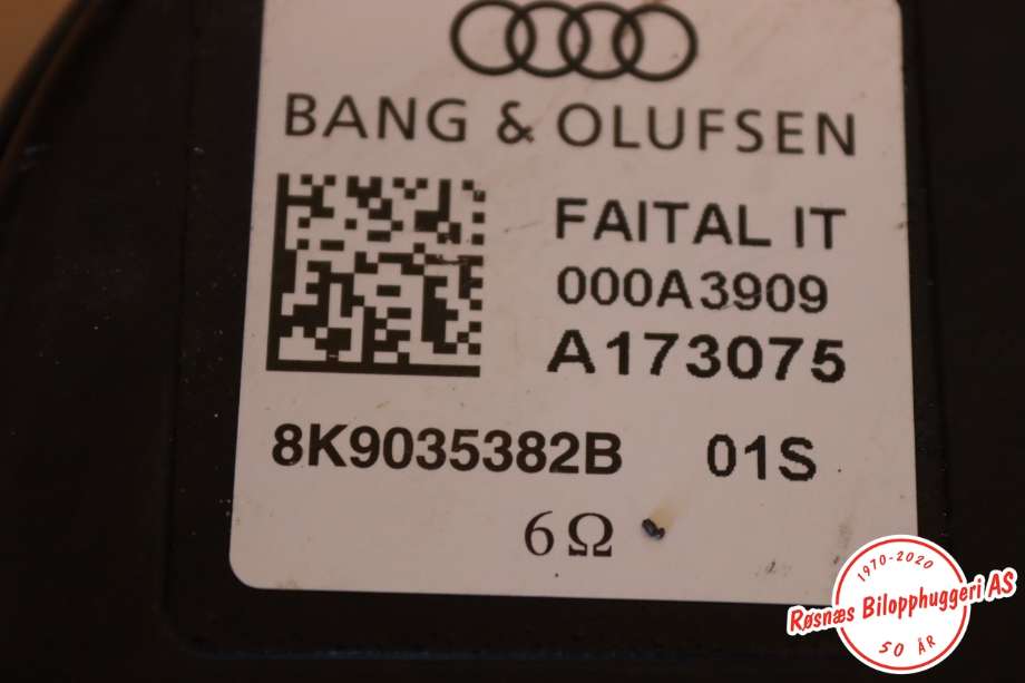 Bilstereo høyttaler til Audi A4, Allroad 2009-2016 (Type I) (B8) (B8) (AUDI|8K9035382B|)