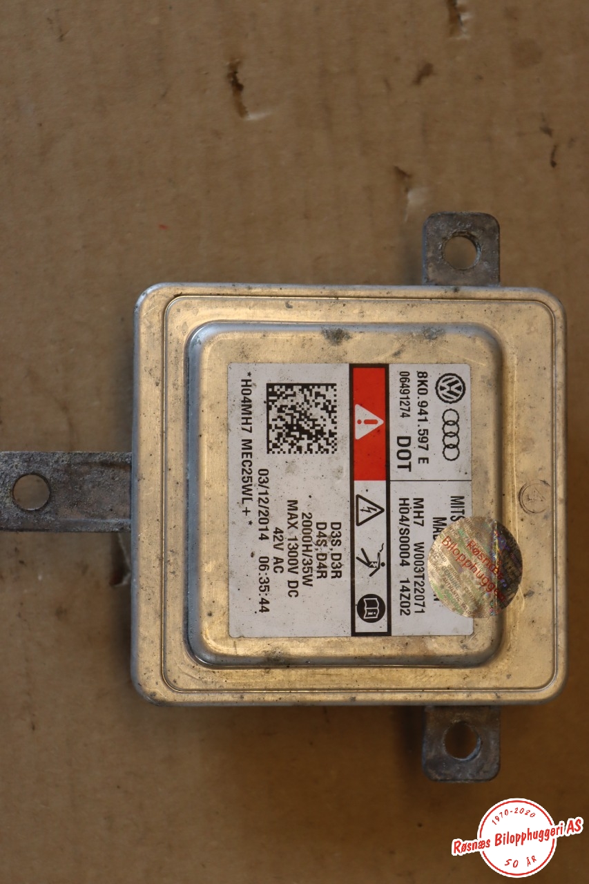 Styreenhet xenon/ballast til Audi A4, Allroad 2009-2016 (Type I) (B8) (B8) (AUDI|8K0941597E|)