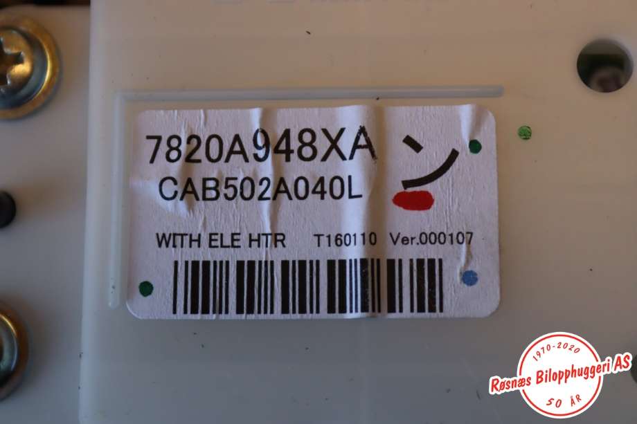 Varmeapparat betjening til Mitsubishi Outlander 2015-->> (Type III, Fase 2)  (MITSUBISHI||7820A948XA)