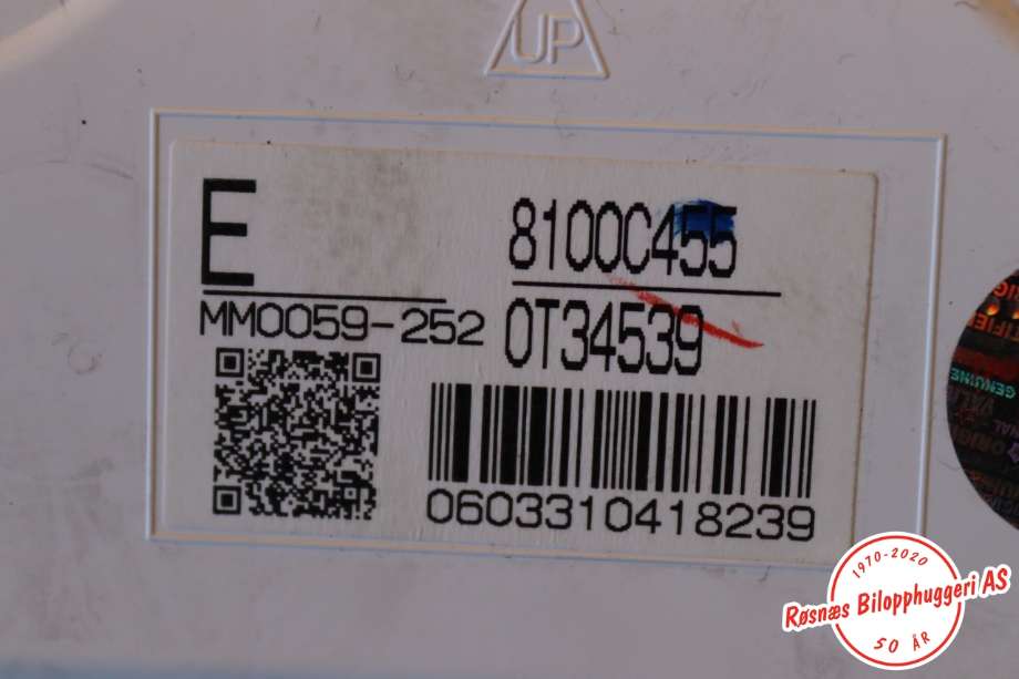 Speedometer til Mitsubishi Outlander 2015-->> (Type III, Fase 2)  (MITSUBISHI|8100C455|)
