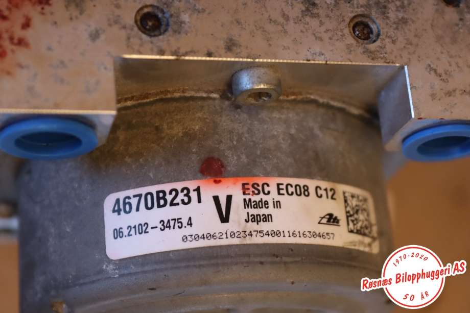 ABS sentral til Mitsubishi Outlander 2015-->> (Type III, Fase 2) (MITSUBISHI|4670B231|)