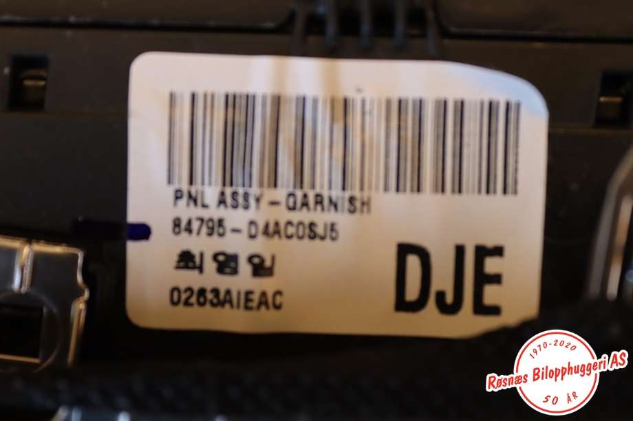 Dashbord friskluftdyse til Kia Optima 2017-2020  (KIA|84795D4AC0SJ5|)