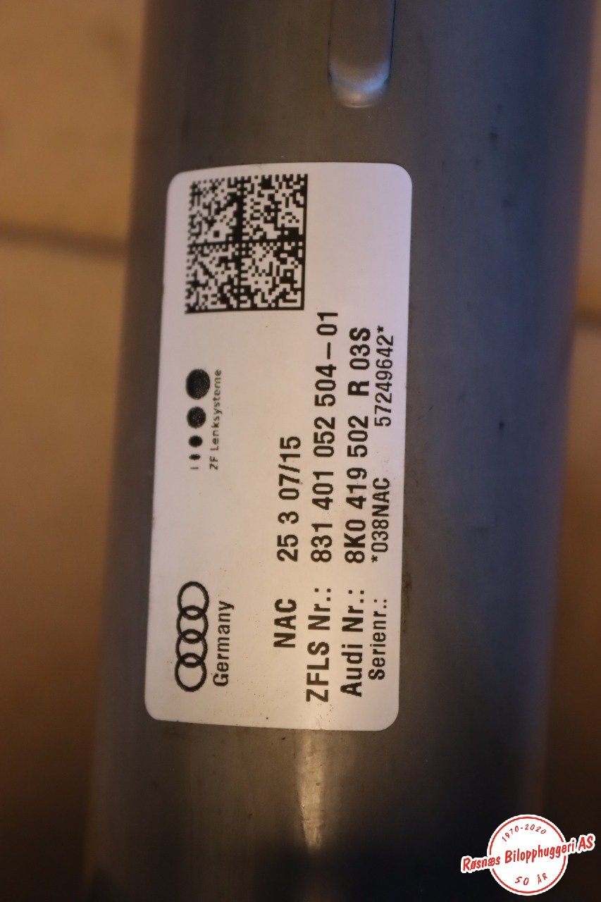 Rattaksel til Audi A4, Allroad 2009-2016 (Type I) (B8) (B8) (AUDI|8K0419502R|)