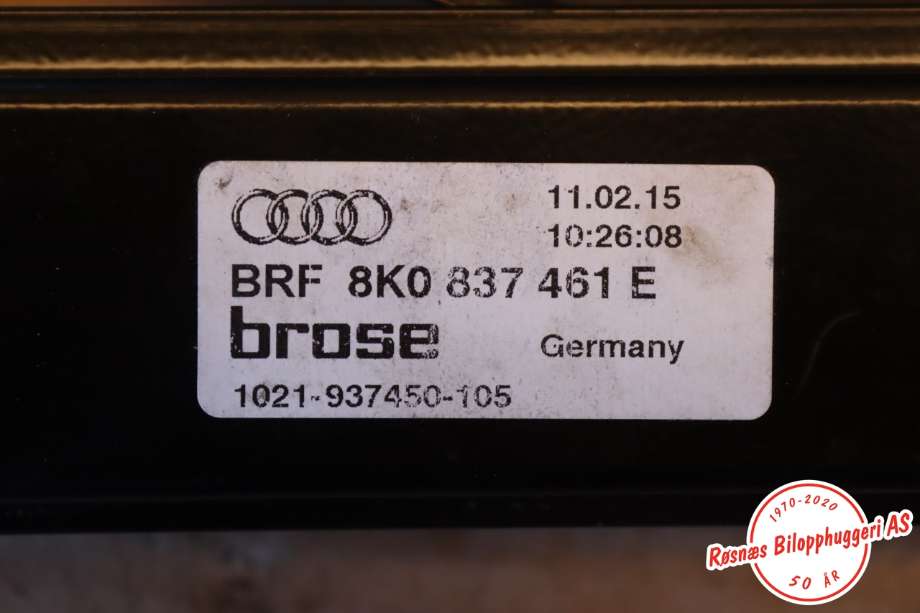 Ruteheis til Audi A4, Allroad 2009-2016 (Type I) (B8) (B8) (AUDI|8K0 837 461|)