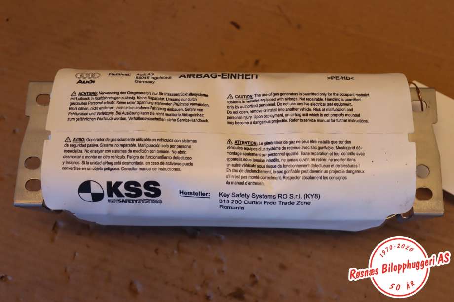 Airbag passasjer til Audi A4, Allroad 2009-2016 (Type I) (B8) (B8) (AUDI|8T0 880 204 H|)