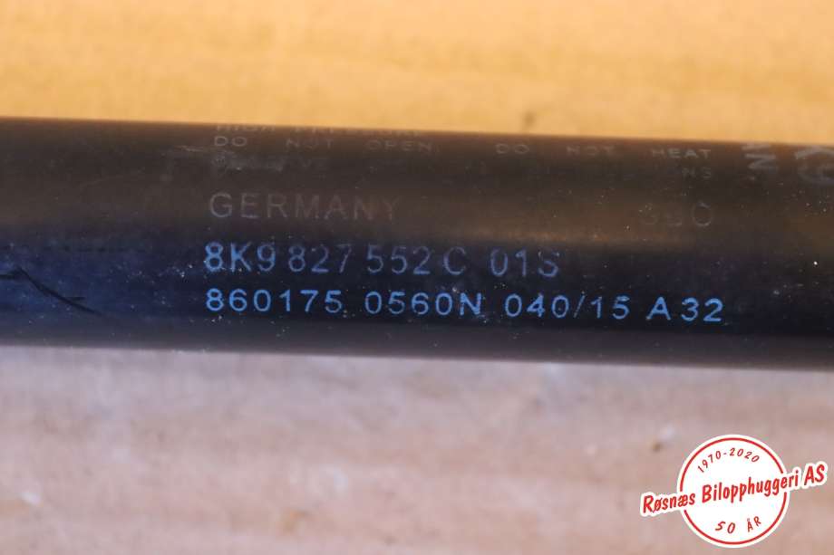 Baklukedemper til Audi A4, Allroad 2009-2016 (Type I) (B8) (B8) (AUDI|8K9827552C|)