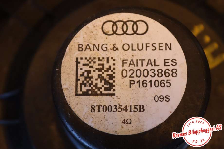 Bilstereo høyttaler til Audi A4, Allroad 2009-2016 (Type I) (B8) (B8) (AUDI|8T0035415B|)