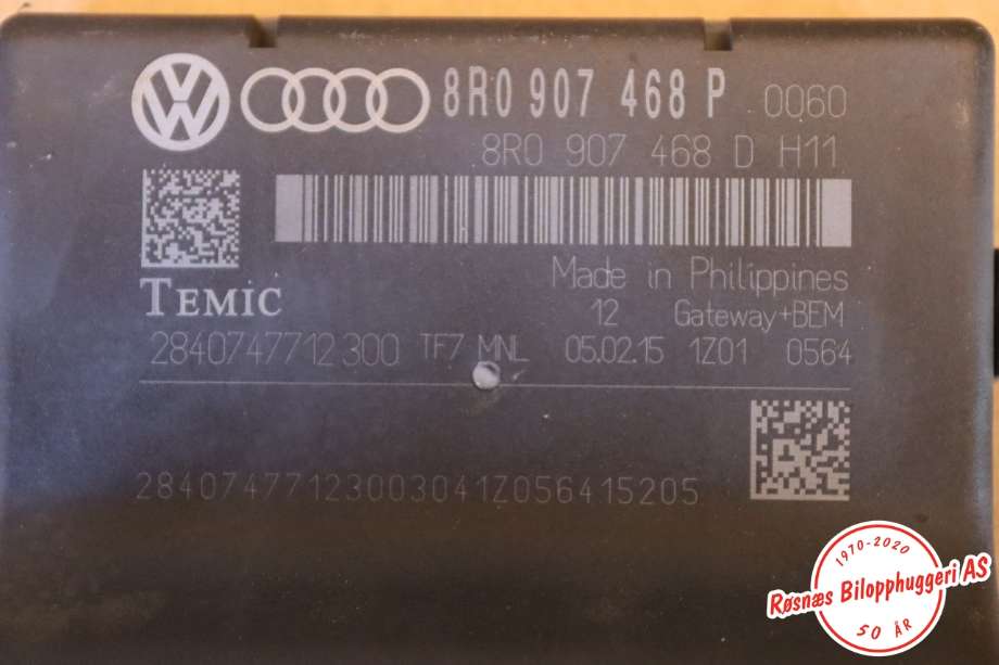 Diverse deler til Audi A4, Allroad 2009-2016 (Type I) (B8) (B8) (AUDI|8R0907468P|)