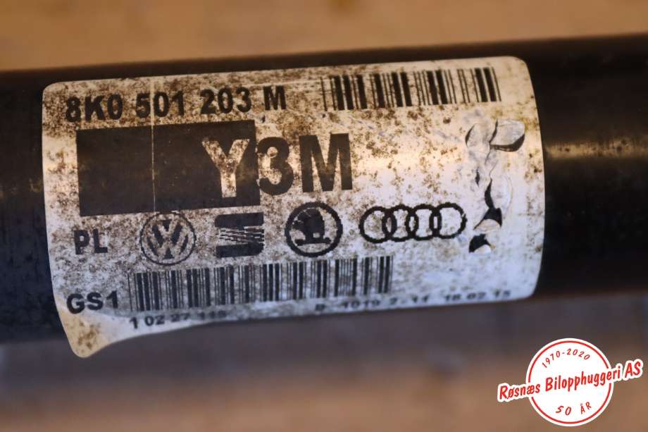 Diverse deler til Audi A4, Allroad 2009-2016 (Type I) (B8) (B8) (AUDI|8K0501203M|)