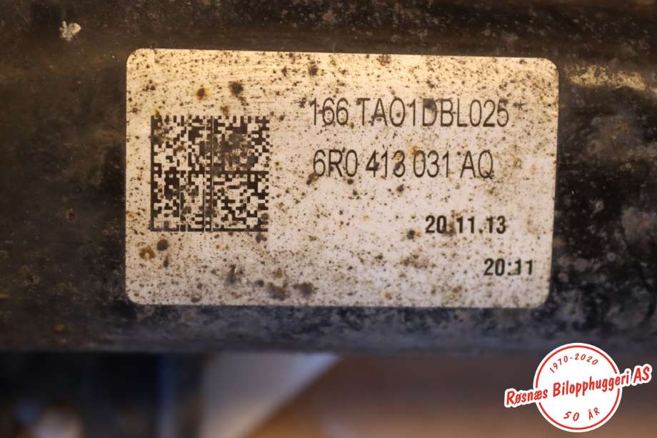 Fjærbein høyre foran til Audi A1 2010-2014 (Type I, Fase 1)  (AUDI|6R0 413 031 AQ|)
