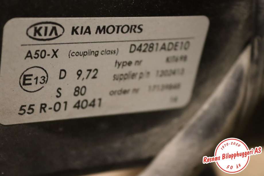 Hengerfeste til Kia Optima 2017-2020  (KIA|D4281ADE10|)