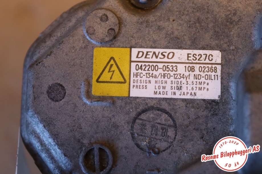 Aircondition kompressor til Toyota RAV4 2016-2019 (Type IV, Fase 2) (TOYOTA|8837033030||042200-0533)