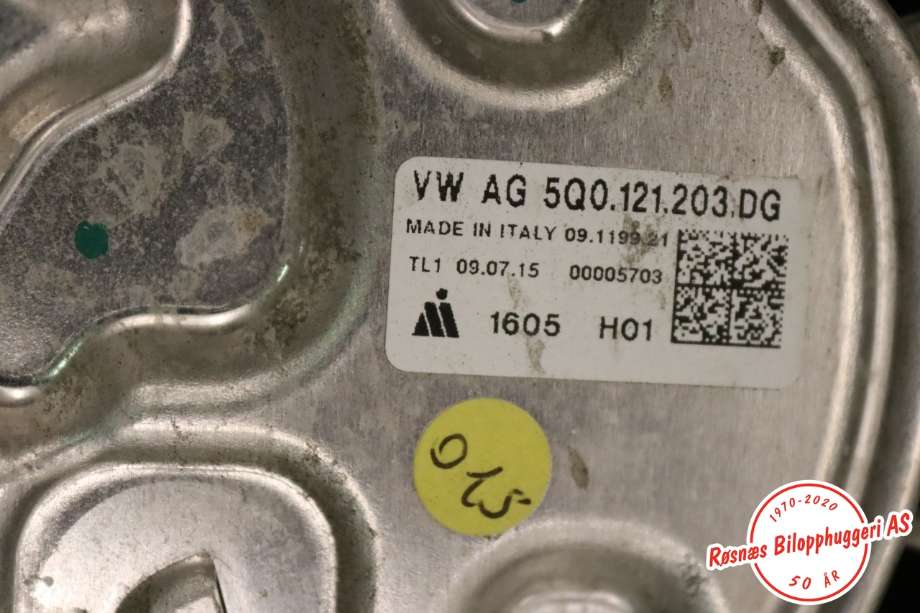 Kjølevifte til Audi A3 2016-2020 (Type III, Fase 2)  (AUDI|5Q0 121 203 DG|)
