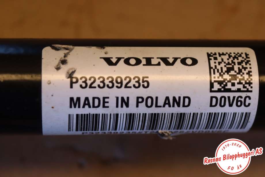 Drivaksel venstre foran, elbil til Volvo V90 / V90 CC / S90 2016-->> (VOLVO|36010578||32339235)