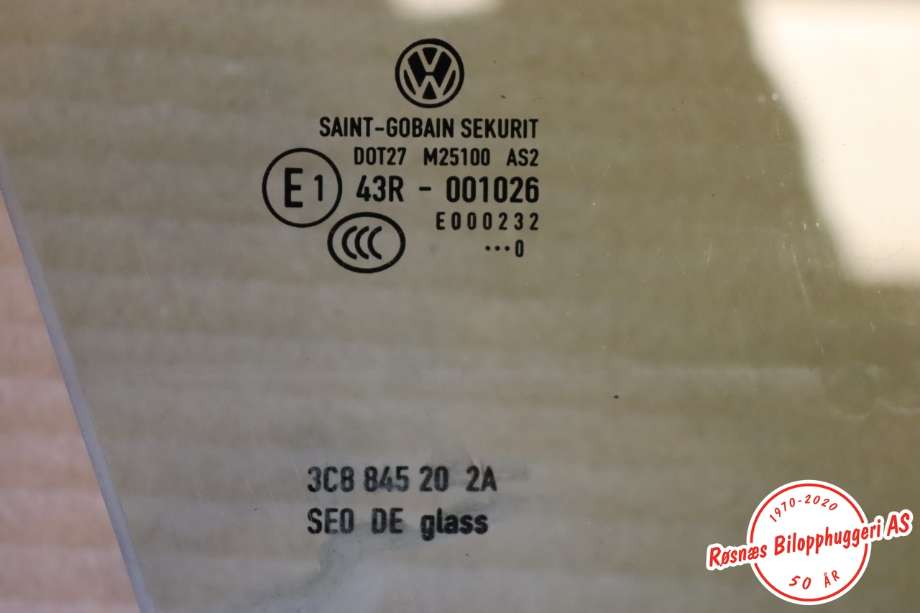 Siderute høyre foran til VW CC, 2008-2012 (PASSAT CC) (PASSAT CC) (VOLKSWAGEN|3C8 845 202 A)