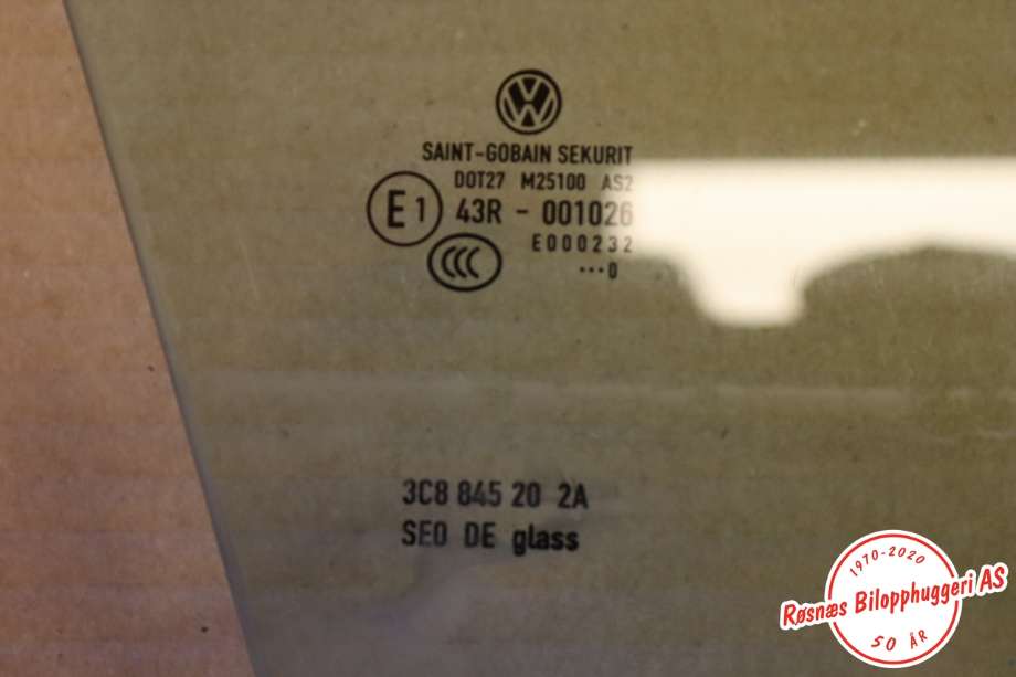 Siderute høyre foran til VW CC 2008-2012 (PASSAT CC) (PASSAT CC) (VOLKSWAGEN|3C8 845 202 A|)