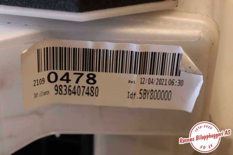 Varmeapparat til Peugeot Expert 2016-->> (Type III)  (PEUGEOT|16 607 398 80|)