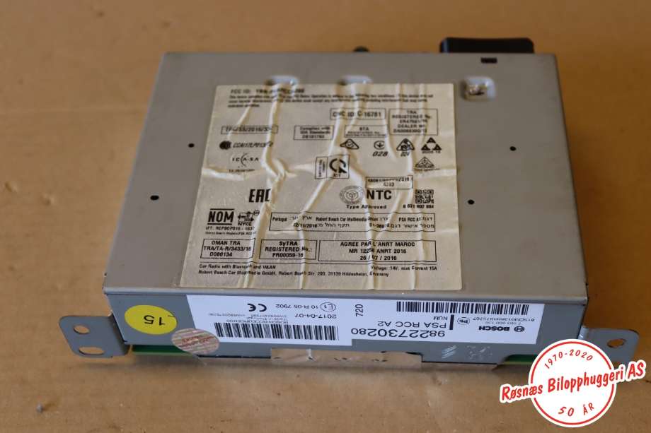 Bilstereo til Peugeot 2008, 2013-2019 (Type I)  (PEUGEOT|9822730280)