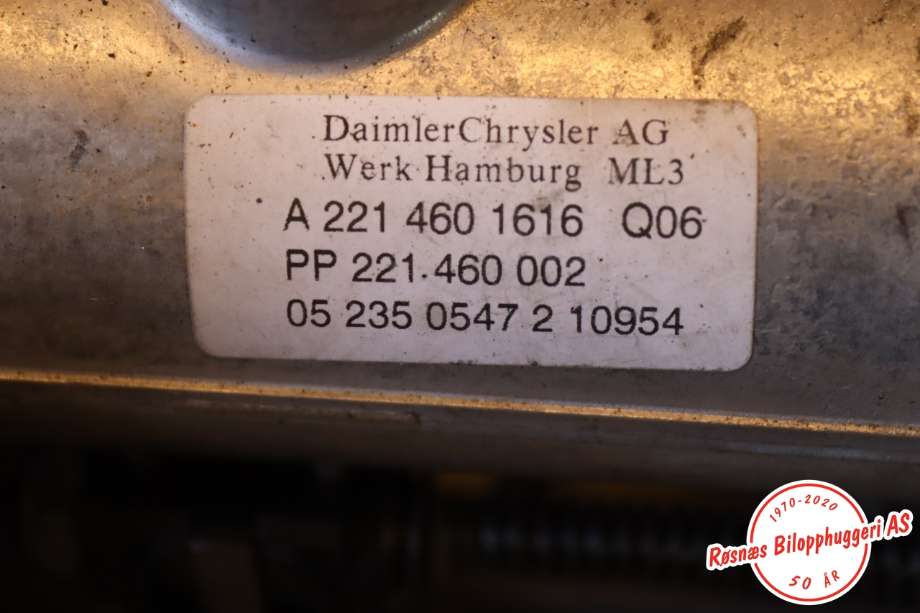 Rattaksel til Mercedes S-Klasse 2005-2013 (W221) (W221) (MERCEDES|A 221 460 16 16|A 221 460 25 16|A 221 460 21 16)