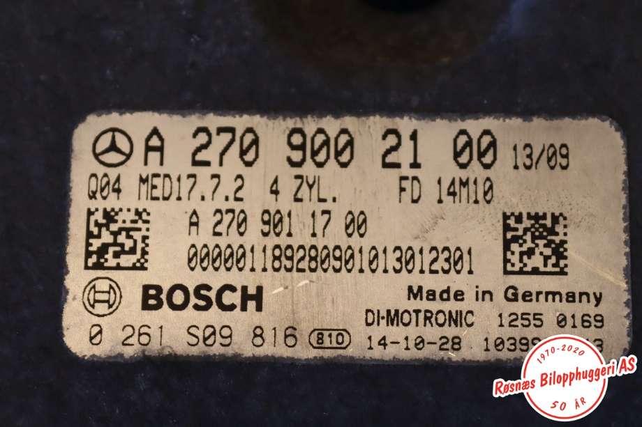 Styreenhet motor til Mercedes A-Klasse 2012-2018 (W176) (W176) (MERCEDES|A270 900 21 00|)