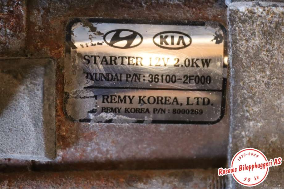Starter diesel til Hyundai Ix35 2010-2015 (HYUNDAI|36100 2F000|)