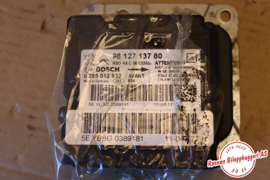 Airbag elektronikk til Peugeot 2008 2013-2019 (Type I) (PEUGEOT|98 127 137 80|)