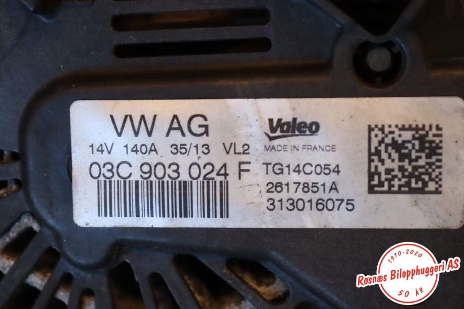 Dynamo til VW Passat 2011-2015 (B7) (B7) (03C 903 024 F|)